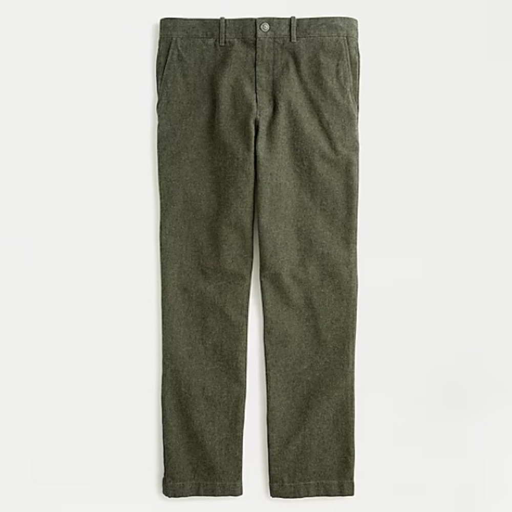 J. Crew 770 Straight fit Pant Stretch Brushed Twill 31x32 General Surplus Green